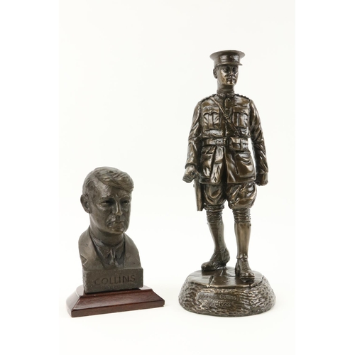 836 - [Collins (Michael)] An attractive bronzed resin Model of General Michael Collins, in full military a... 