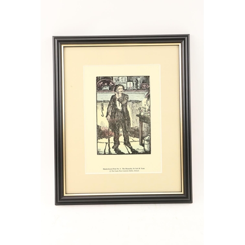 843 - Cuala Press: Yeats (Jack B.) The Shanchie, No. 9, hand coloured, approx. 25cms x 18cms, framed. (1)... 