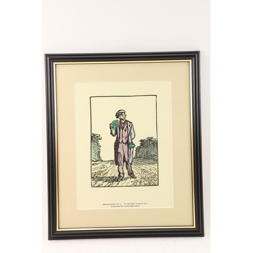 844 - Cuala Press:  Yeats (Jack B.) The New Ballad, No. 11, hand coloured, approx. 30cms x 24cms (12