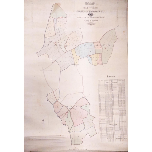 849 - Fine Manuscript Map Co. WexfordMaps: Irish [Wexford] Farmer (John)C.E. Map of the Property of James ... 