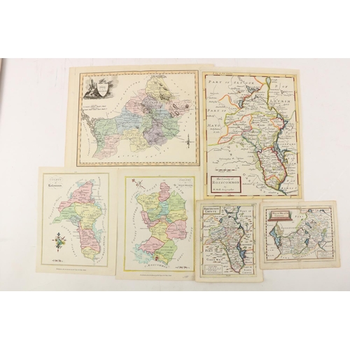 862 - Maps: Irish, [Roscommon & Westmeath], a group of 6 hand coloured Maps to include:* County of Ros... 