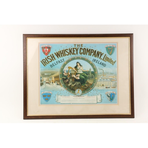 867 - Advertisement: The Irish Whiskey Company Limited, Belfast, Ireland, cold. litho (reprint) depicting ... 