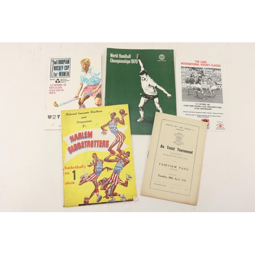 891 - Programmes:  Varied Sport, 1950's / 1980's, a collection to include:* Pictorial Souvenir Brochure an... 