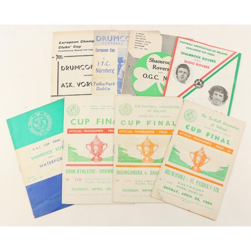 913 - Programmes:  Soccer, F.A.I. Cup & European Competition, a collection including:* F.A. Cup Finals... 