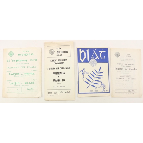 919 - Programmes: G.A.A., Railway Cup etc., a collection of Official Match Programmes for:* Official Openi... 