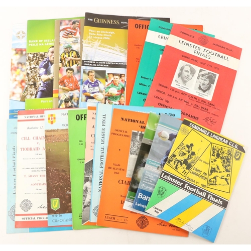 926 - Programmes: G.A.A., Football & Hurling, 1960's-2000's, a collection of Official Match Programmes... 