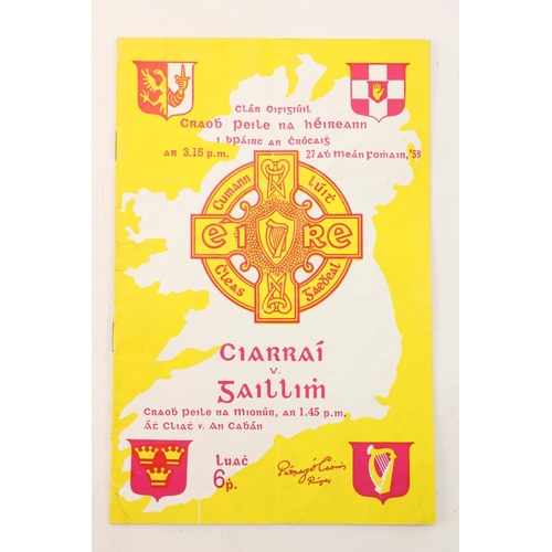 936 - 1959 All-Ireland Football FinalProgramme: G.A.A.: Football 1959, Clár Oifigiúil C... 