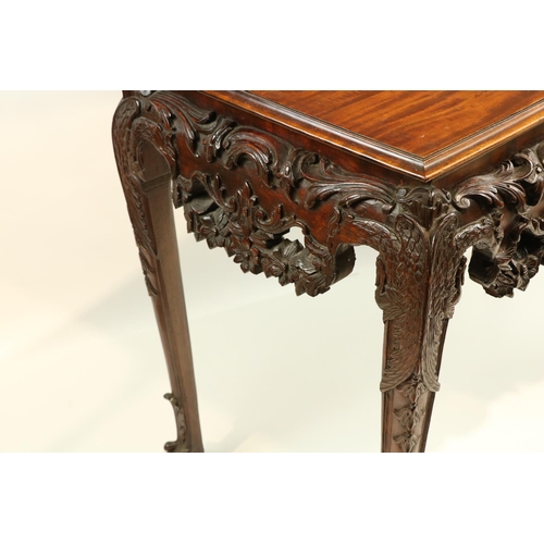 126 - An 18th Century style Irish mahogany Side Table, possibly Butler of Dublin, the rectangular moulded ... 