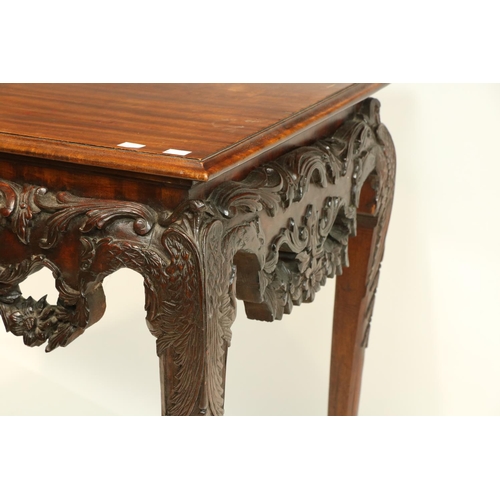 126 - An 18th Century style Irish mahogany Side Table, possibly Butler of Dublin, the rectangular moulded ... 