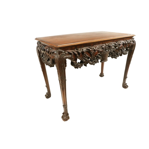 126 - An 18th Century style Irish mahogany Side Table, possibly Butler of Dublin, the rectangular moulded ... 