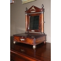 A fine Empire period mahogany Dressing Table Mirror, the secretaire drawer with crested tooled leath... 