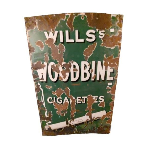 153 - An original blue enamel Advertisement Sign, for 