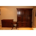 A three drawer mahogany Wardrobe, with six drawer base, 205cms x 173cms (80