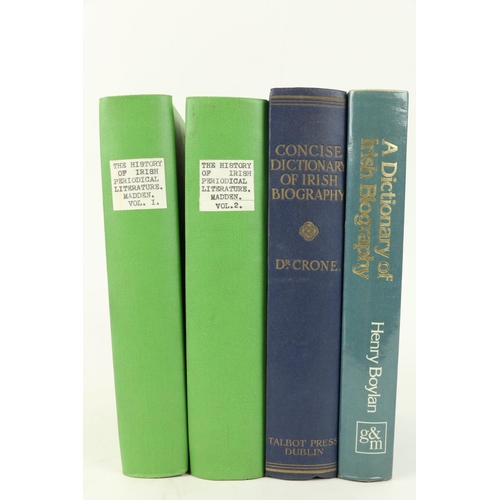 500 - Madden (R.R.) The History of Irish Periodical Literature, 2 vols. 8vo L. 1867. First Edn., recent gr... 