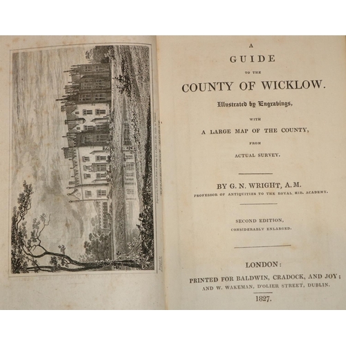 514 - Co. Wicklow Guides:  Wright (G.N.) A Guide of the County Wicklow, 12mo Lond, 1827. En... 