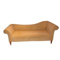 A very attractive large Victorian mahogany Chaise Longue or Settee, with two scroll ends and down cu... 