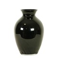 A large Art Glass baluster shaped dark coloured design Vase, approx. 51cms (21