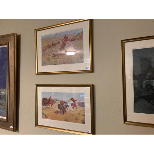 184 - After Frederic Sackrider Remington (1861-1909)A set of 6 artist's Proof coloured Lithographs includi... 