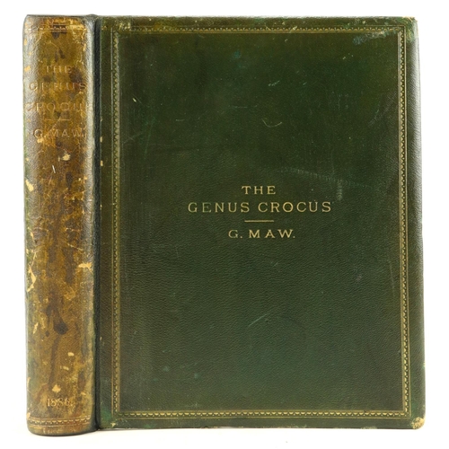 100 - Inscribed Presentation CopyHand-Coloured Plates:  Maw (George) A Monograph of The Genus Crocus, Lg. ... 