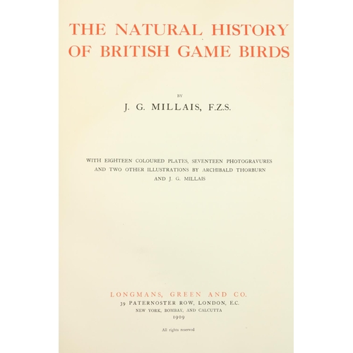 106 - Limited EditionColoured Plates: Millais (J.G.) The Natural History of British Game Birds, ... 