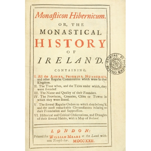 21 - [Stevens (John)] Monasticon Hibernicum, or, The Monastical History of Ireland 8vo Lond. (Wm. Me... 