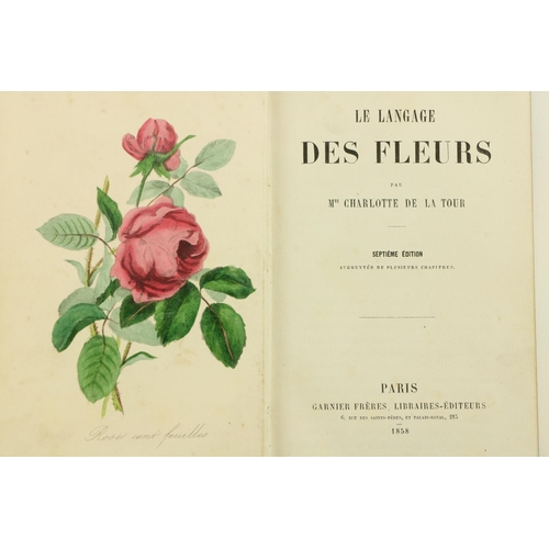 24 - Attractive Hand-Coloured Platesde la Tour (Mme. Charlotte) Le Langage Des Fleurs, sm. 8vo Paris... 