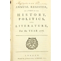 American Declaration of Independence[Burke (Edmund)] & others, editors, The Annual Register or a... 