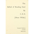[Wilde (Oscar)] The Ballad of Reading Gaol by C. 33, [Oscar Wilde], roy 8vo Lond. (Leonard Smithers)... 