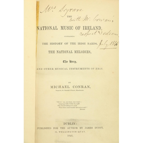 4 - Presentation CopyConran (M.) The National Music of Ireland containing The History of the Irish Bards... 