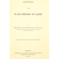 Presentation CopyLloyd (Rev. Humphrey) Lectures on the Wave-Theory of Light, 8vo Dublin 1841.&n... 