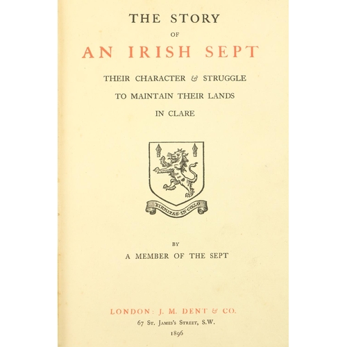 44 - MacNamara (N.C.) The Story of an Irish Sept, Their Character & Struggle to maintain their Lands ... 