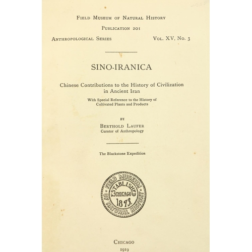 57 - Laufer (Berthold) Sino - Iranica, Chinese Contributions to the History and Civilization of Anci... 