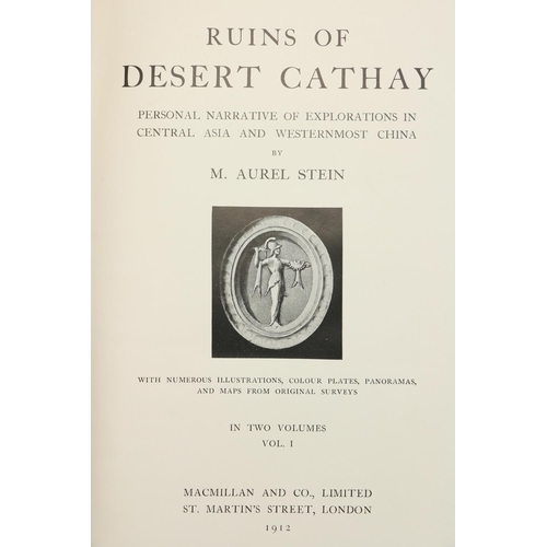 58 - Stein (M. Aurel) Ruins of Desert Cathay, Personal Narrative of Explorations in Central Asia and... 