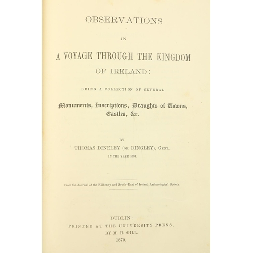 63 - Limited to 50 Copies OnlyTravel: R.S.A.I. -  Dineley (or Dingley) Thomas. Observations in a Voyage t... 