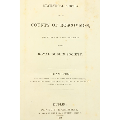 68 - R.D.S.:  Weld (Isaac) Statistical Survey of the County of Roscommon, Drawn up under the Direction of... 