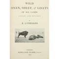 Presentation Copy with Fine Coloured PlatesLydekker (R.) Wild Oxen, Sheep & Goats of All La... 