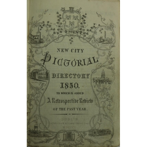 164 - First Directory with Street PanoramasShaw (H.) New City Pictorial Directory 1850, First Edn., fronti... 