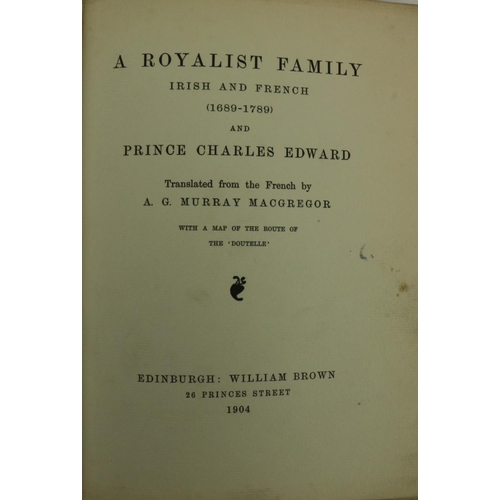 211 - Limited to 320 Copies OnlyGenealogy: Murray Macgregor (A.G.) A Royalist Family Irish and French (168... 