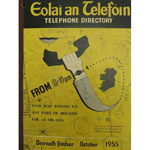 372 - Irish Telephone Directory -  Eolaí an Telefoín, thick 4to Dublin 1955. 280pp... 