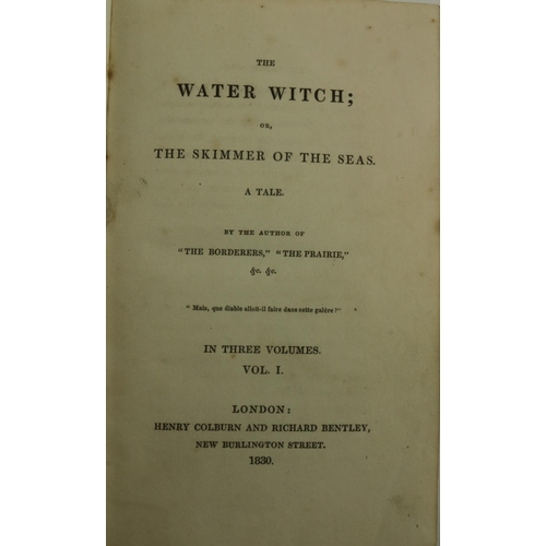 142 - [Cooper (James Fenimore)] The Water Witch, or The Skimmer of the Seas, A Tale, 3 vols. 12mo Lond. (H... 