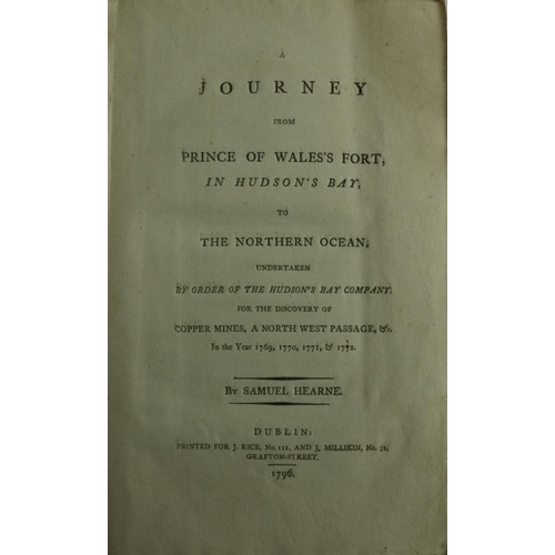 162 - Rare First Dublin EditionArctic Travel: Hearne (Samuel) A Journey from Prince of Wales Fort in Hudso... 