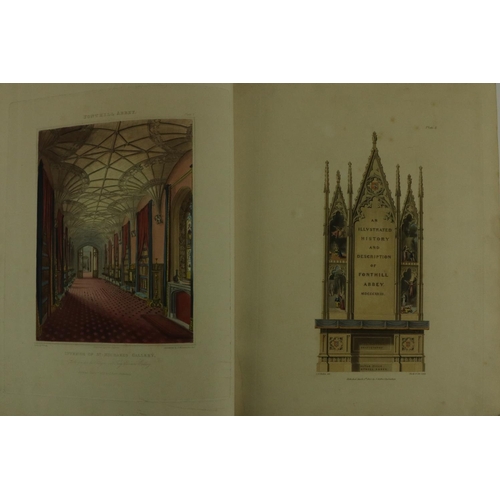 250 - With Attractive Coloured PlatesRutter (John) Delineations of Fonthill and its Abby, lg. 4t... 