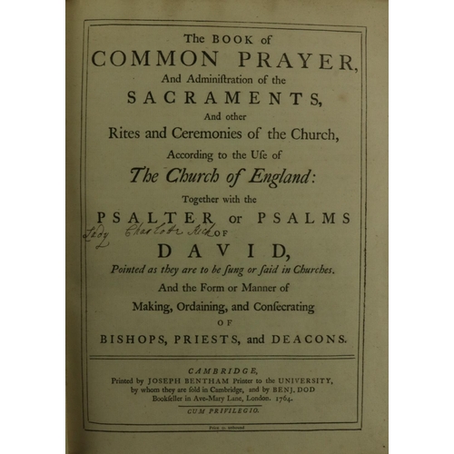 264 - Fine Binding:   The Book of Common Prayer, ... According to the Use of The Church of England. Lg. 4t... 