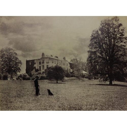 268 - Photographs:  An oblong folio Photograph Album, c. 1875 with 10 large photos c. 20cms x 27cms (8