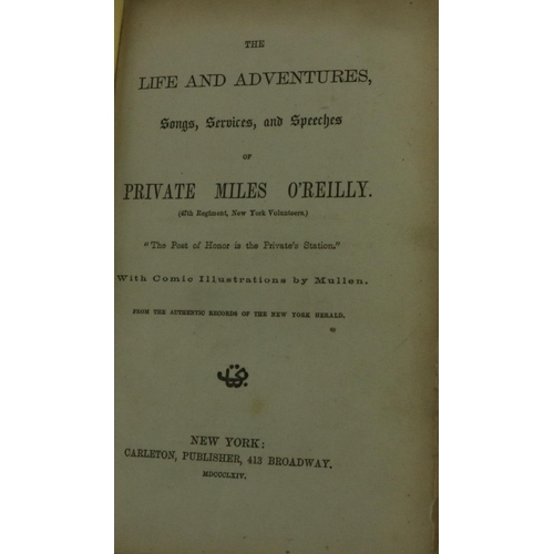 298 - Co. Meath born AuthorAmerican Civil War Political SatireAmericana: [Halpine (Chas. G.)] The Life and... 