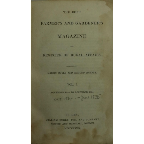 330 - Periodical: Doyle (Martin) & Murphy (Ed.) The Irish Farmer's and Gardener's Magazine and Registe... 