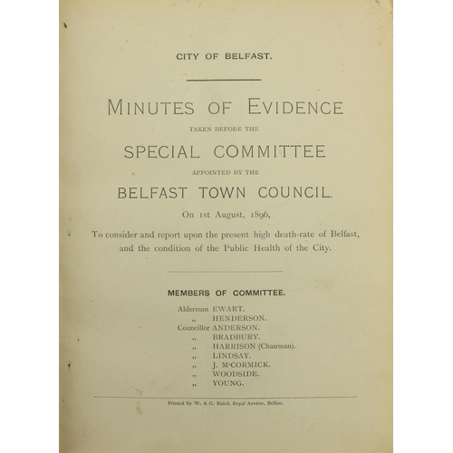368 - Belfast interest:  Municipal Affairs of the Borough of Belfast, Ireland, Report of the Commissioners... 