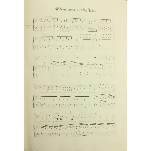 396 - Musical Manuscript: Moore (Thomas) A Selection of Irish Melodies, folio n.p. dated 1828. A foli... 