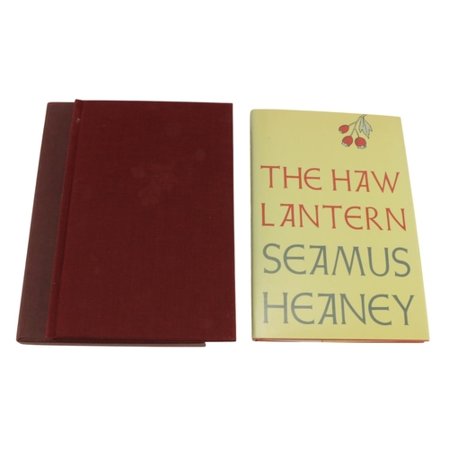 602 - Heaney (Seamus) The Haw Lantern, N.Y. 1987, First US Edn., No. 13 of 200 copies, specially bound and... 