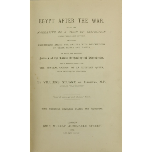 609 - Co. Waterford: Villiers-Stuart, Dromana. Egypt After the War, Being the Narrative of a Tour of Inspe... 